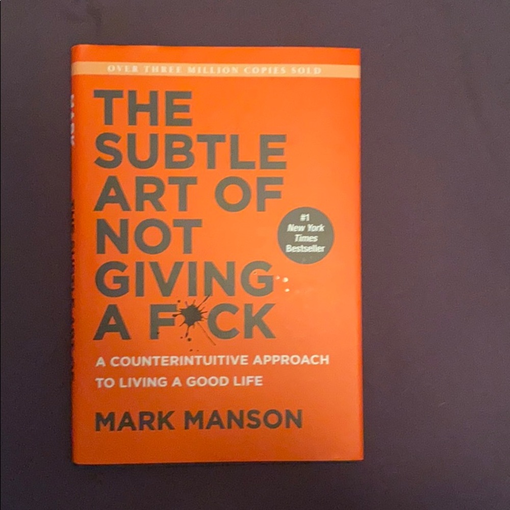 “The Subtle Art of Not Giving a F*ck” book
